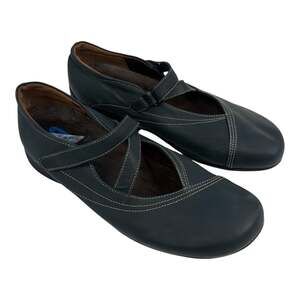 Wolky Passion Blue Mary Jane Comfort Loafer Shoes Size 9.5 EU 41